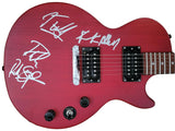 Joe Elliott Rick Savage Phil Collen Rick Allen Signed Les Paul Electric Guitar COA Proof Autographed Def Leppard Band