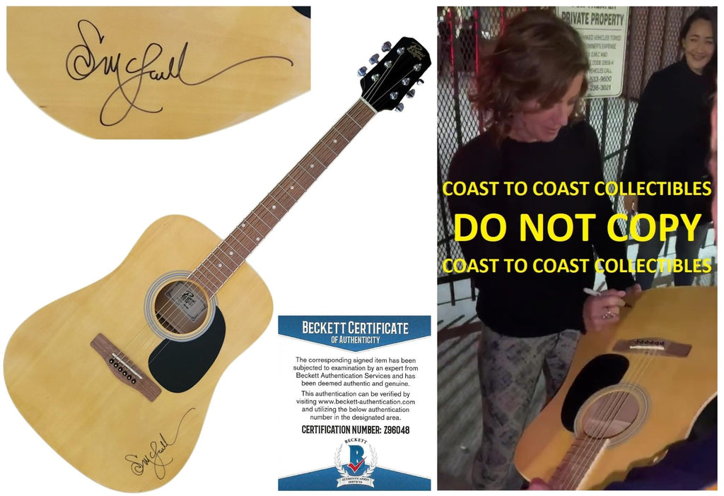 Sarah McLachlan Signed Acoustic Guitar Angel Exact Proof Beckett COA Autographed