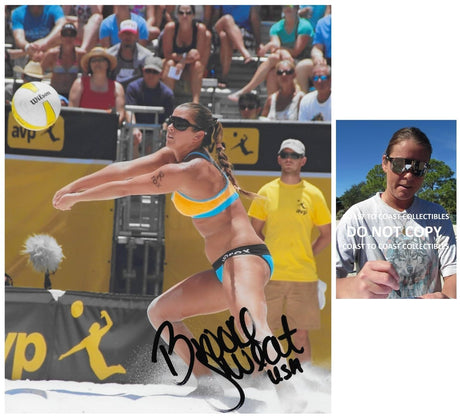 Brooke Sweat USA Beach Volleyball Signed 8x10 Photo COA Proof Autographed