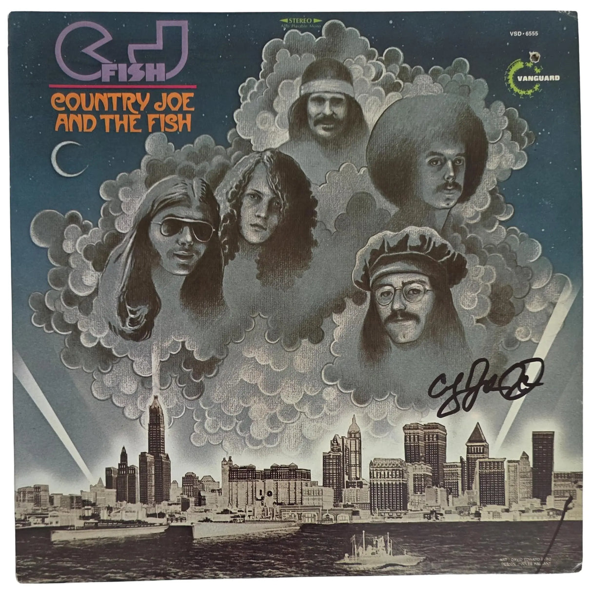 Joe McDonald Signed Country Joe And the Fish Album COA Proof Autographed Vinyl Record