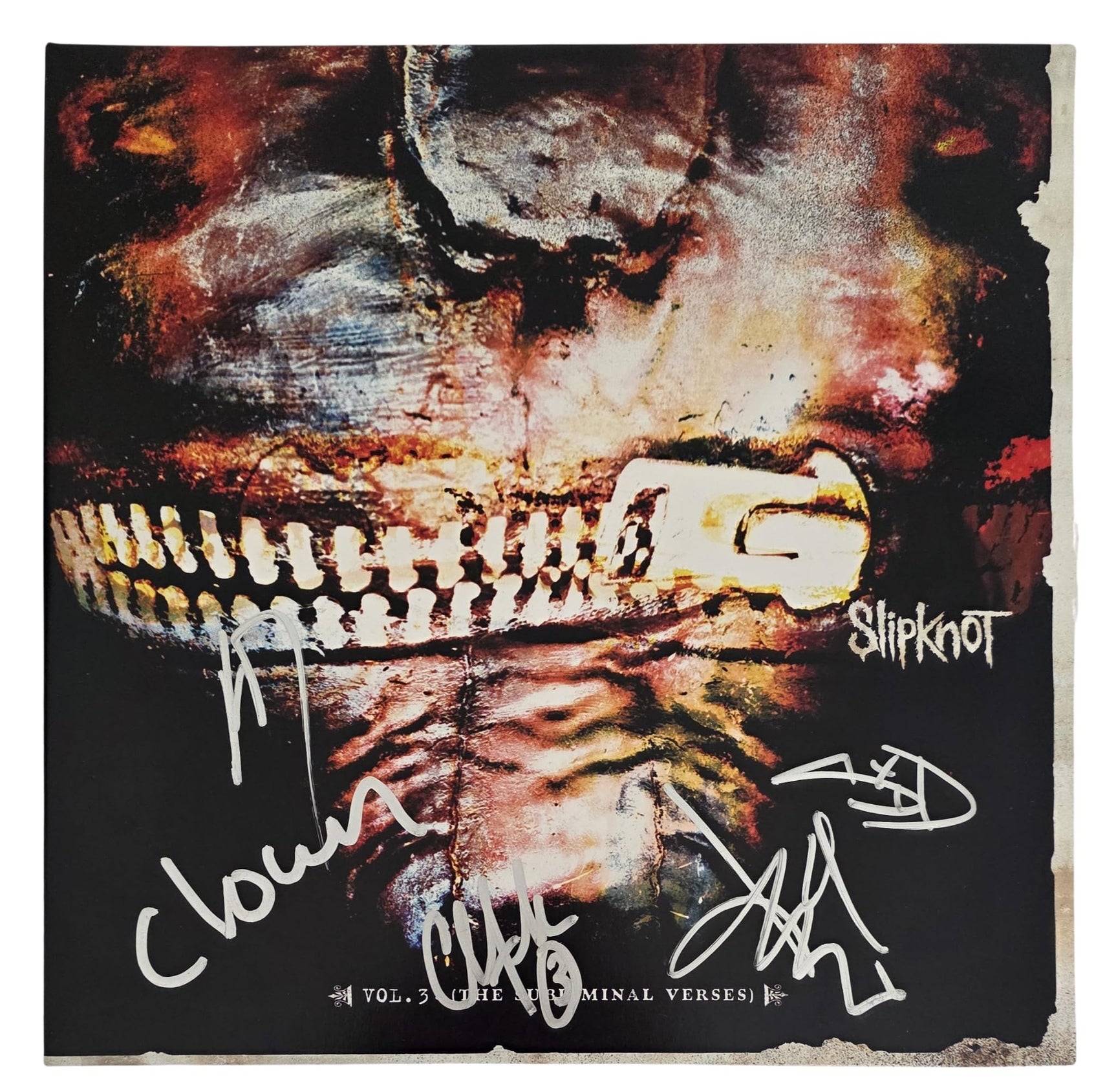 Slipknot Metal Band Signed Vol.3 The Subliminal Verses Album COA Exact Proof Autographed Vinyl Record