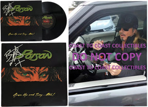 Bret Michaels Signed Poison Open Up and Say... Ahh! Album COA Proof Autographed Vinyl Record
