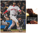 Johnny Damon Signed Red Sox Baseball 8x10 Photo Proof COA Autographed