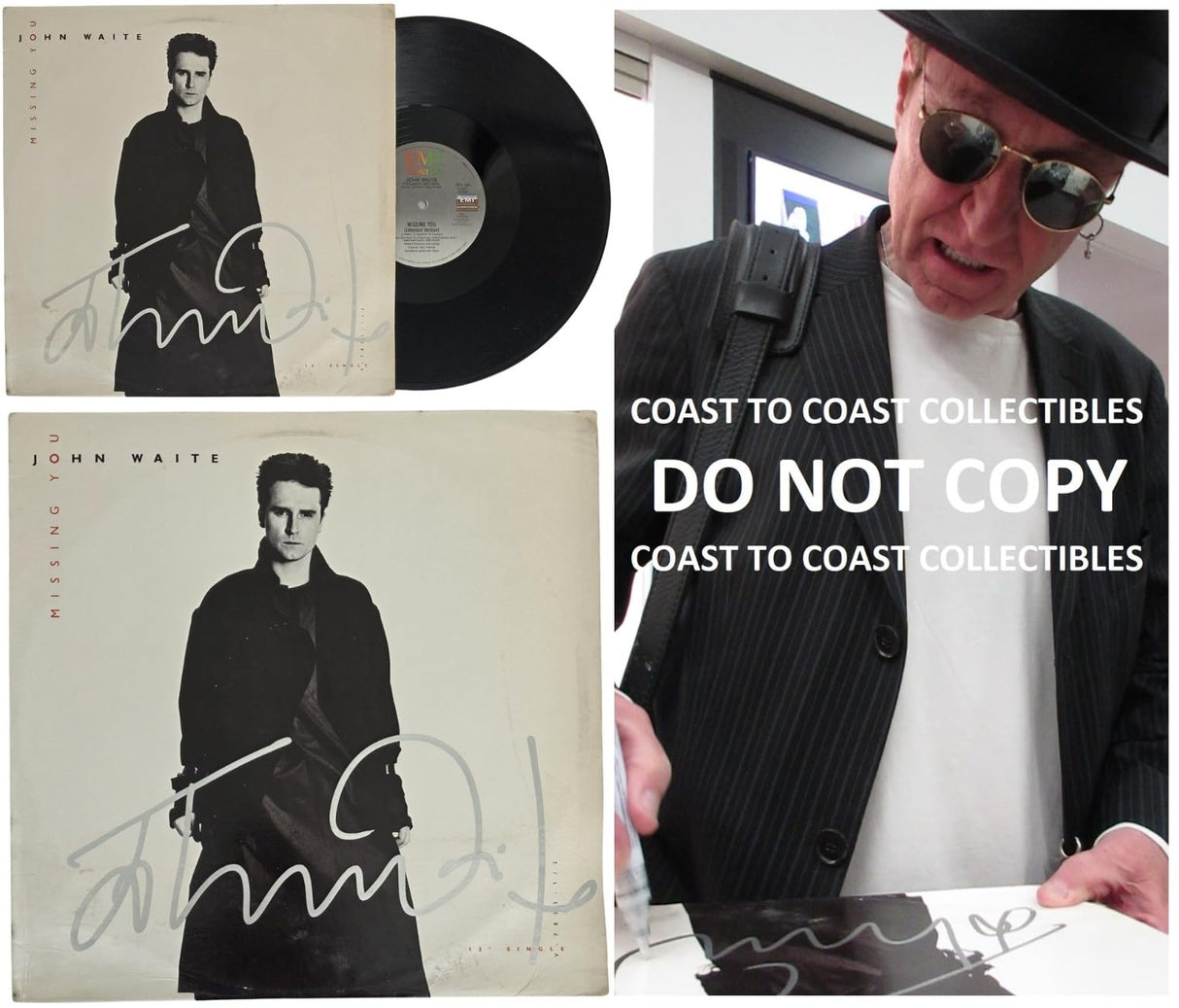 John Waite Signed Missing You Album COA Exact Proof Autographed Vinyl Record