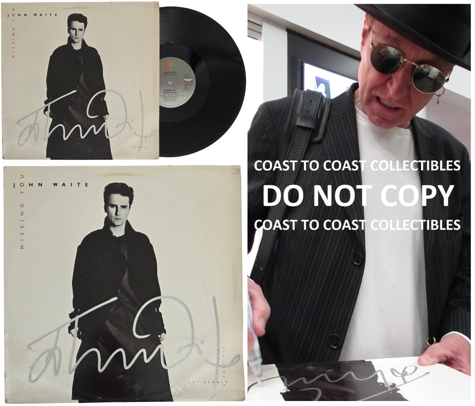 John Waite Signed Missing You Album COA Exact Proof Autographed Vinyl Record