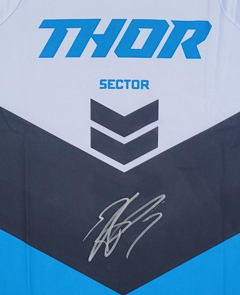 Aaron Plessinger Signed Thor Jersey COA Proof Autographed Supercross Motocross.