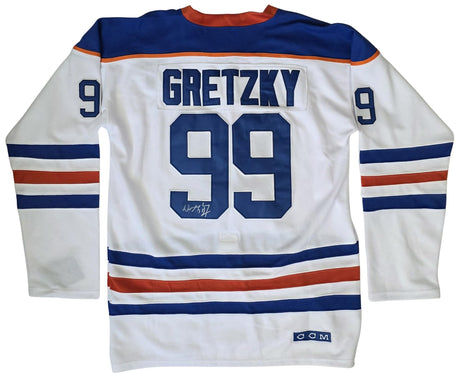 Wayne Gretzky Signed Oilers Hockey Jersey Exact Proof COA Autographed