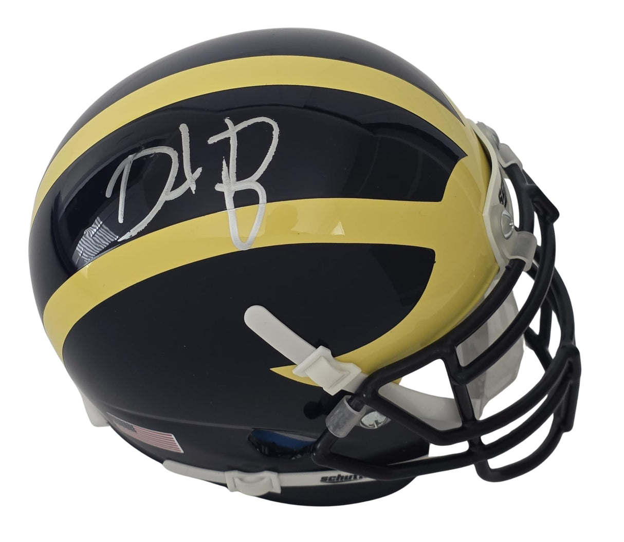 Dave Portnoy Signed Michigan Mini Football Helmet COA Proof Barstool Sports Autographed Michigan Wolverines
