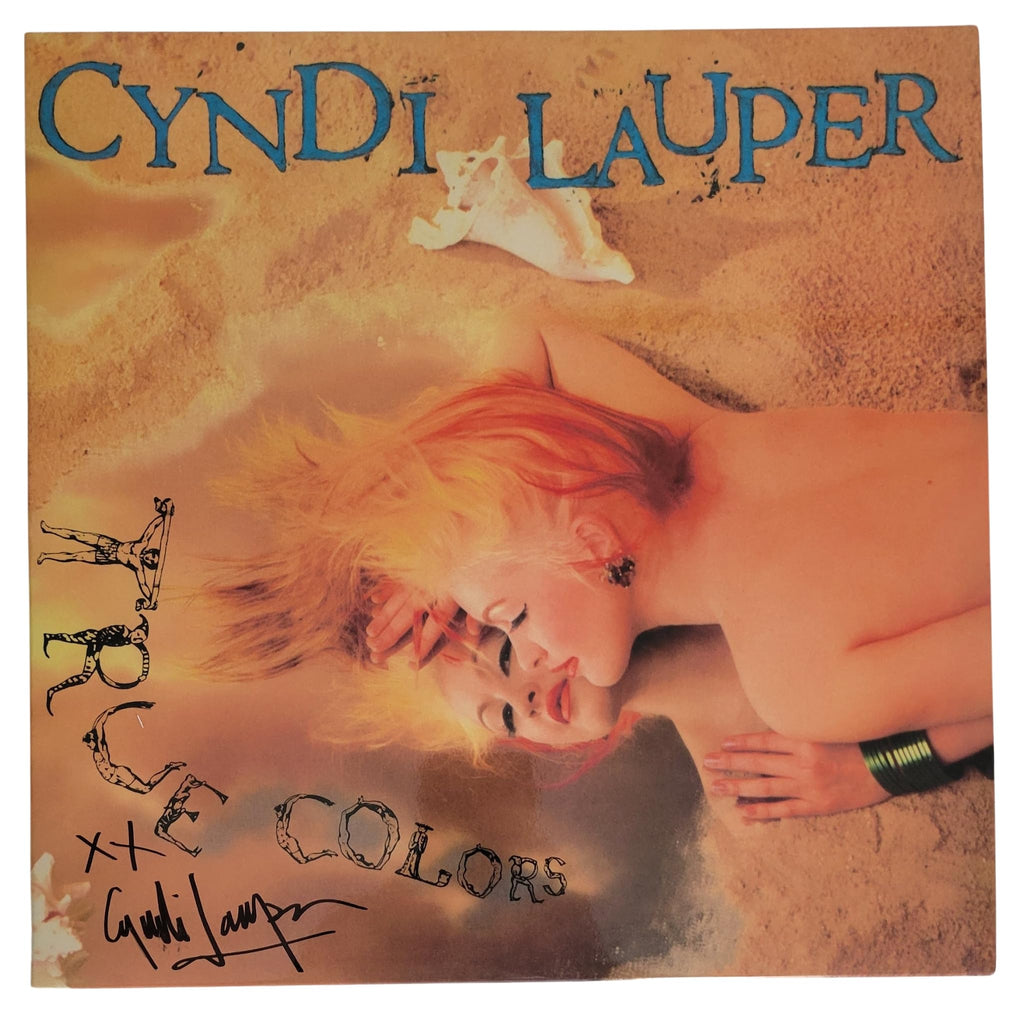 Cyndi Lauper Signed True Colors Album COA Proof Autographed Vinyl Record