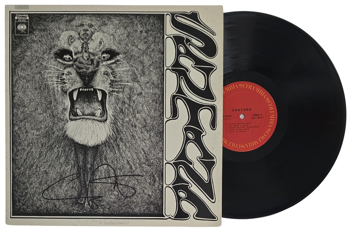 Carlos Santana Signed Santana Album COA Exact Proof Autographed Vinyl Record