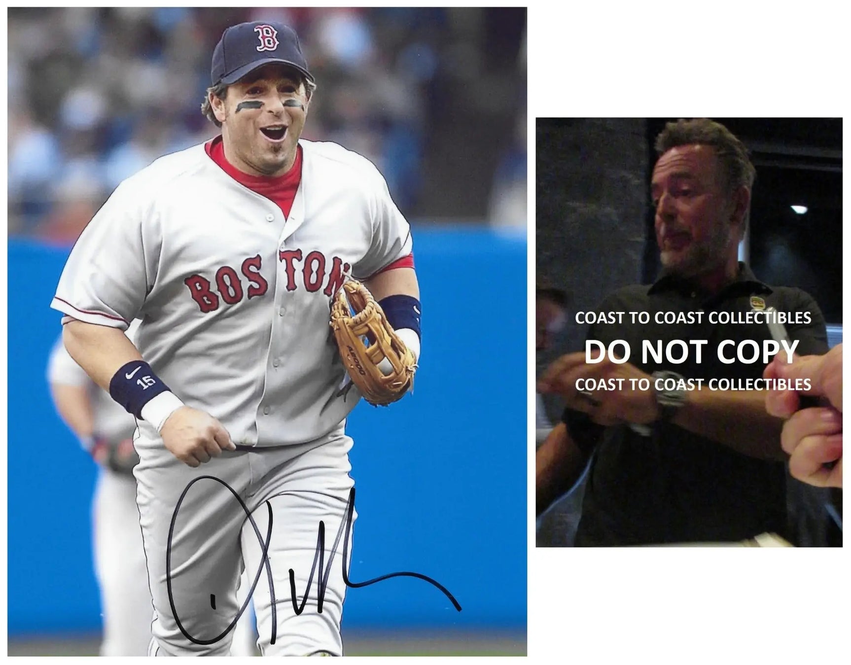 Kevin Millar Signed Red Sox Baseball 8x10 Photo Proof COA Autographed..