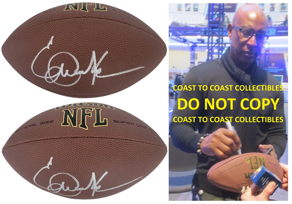 Eric Dickerson Signed Football Proof Autographed Los Angeles Rams Colts Raiders