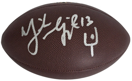 Mike Vanderjagt Signed Football COA Exact Proof Autographed Indianapolis Colts