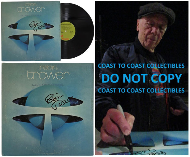 Robin Trower Signed Twice Removed Album COA Exact Proof Autographed Vinyl Record