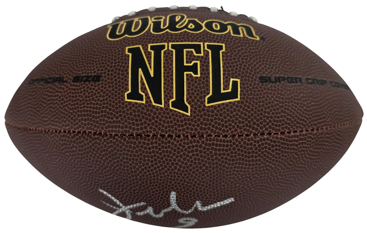 Jim McMahon Signed Football COA Proof Autographed Chicago Bears Philadelphia Eagles