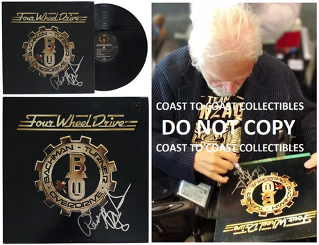 Randy Bachman Signed Bachman - Turner Overdrive Four Wheel Drive Album, Autographed Vinyl Record LP with COA and Proof