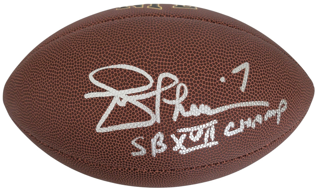 Joe Theisman Signed Football Proof COA Autographed Washington Notre Dame