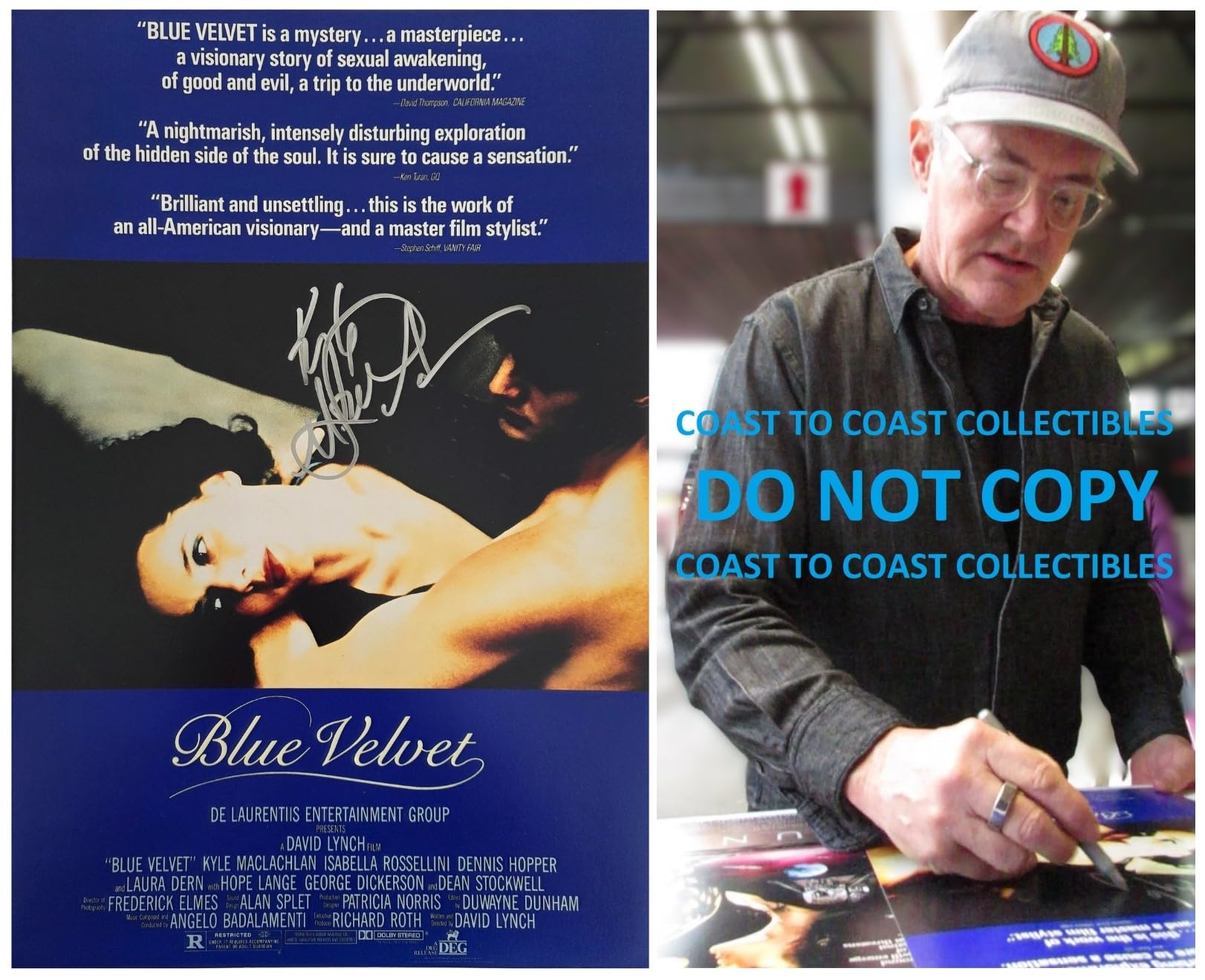 Kyle MacLachlan Signed Blue Velvet 12x18 Photo Poster COA Proof Autographed Actor Movie STAR