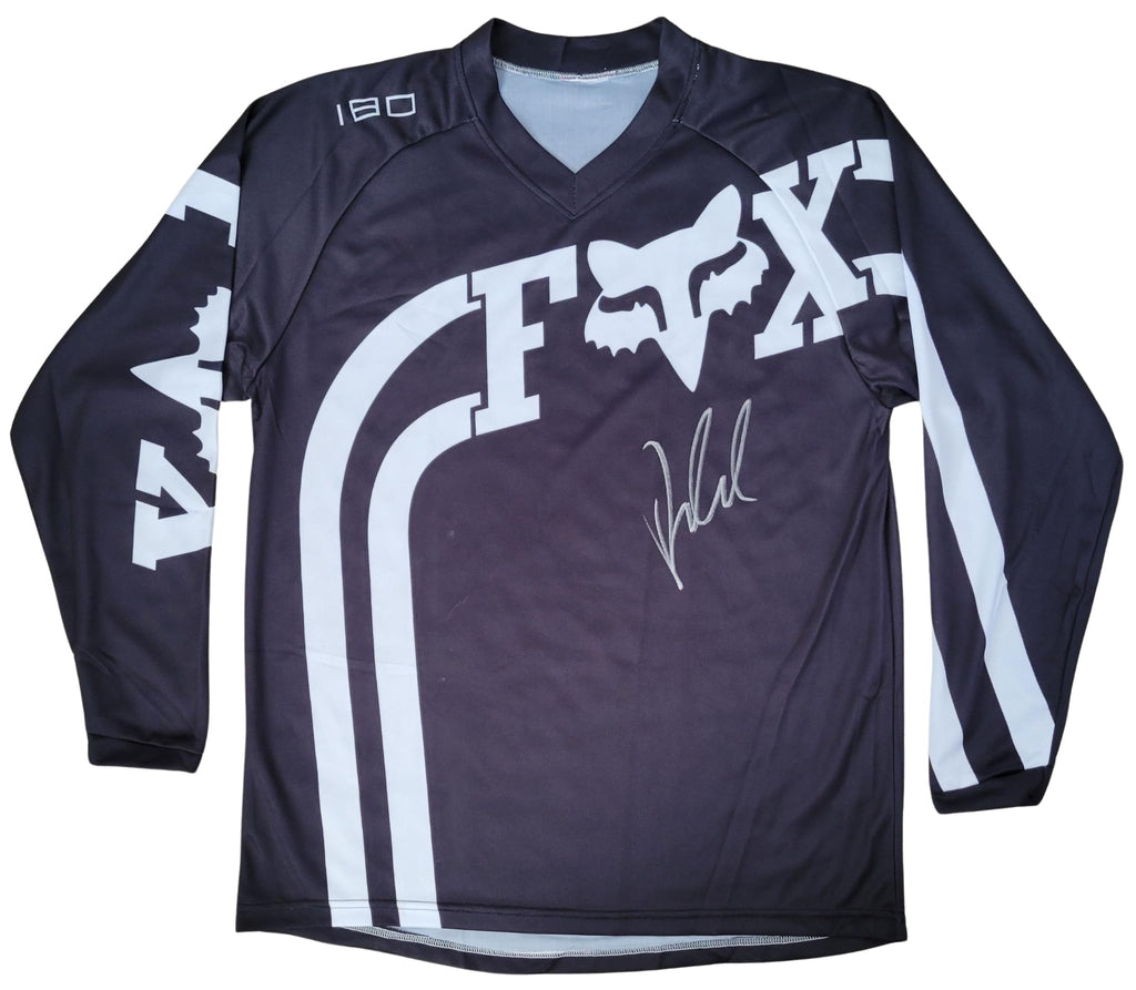 Ricky Carmichael Signed Fox Jersey Proof Autographed Supercross Motocross