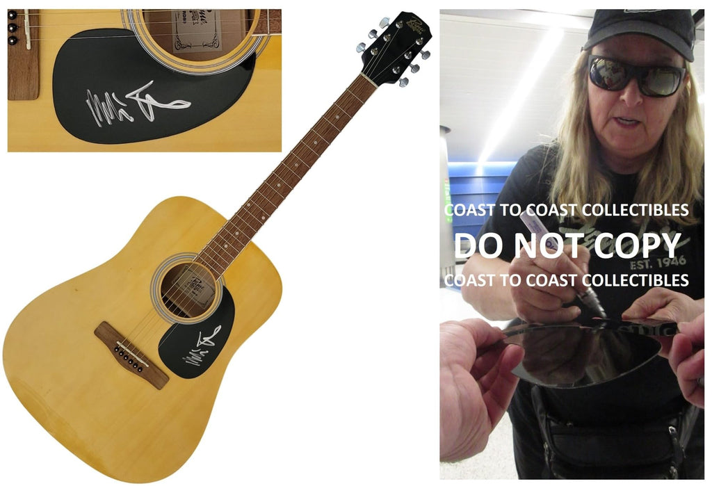Melissa Etheridge Signed Acoustic Guitar COA Proof Autographed Singer Songwriter Star