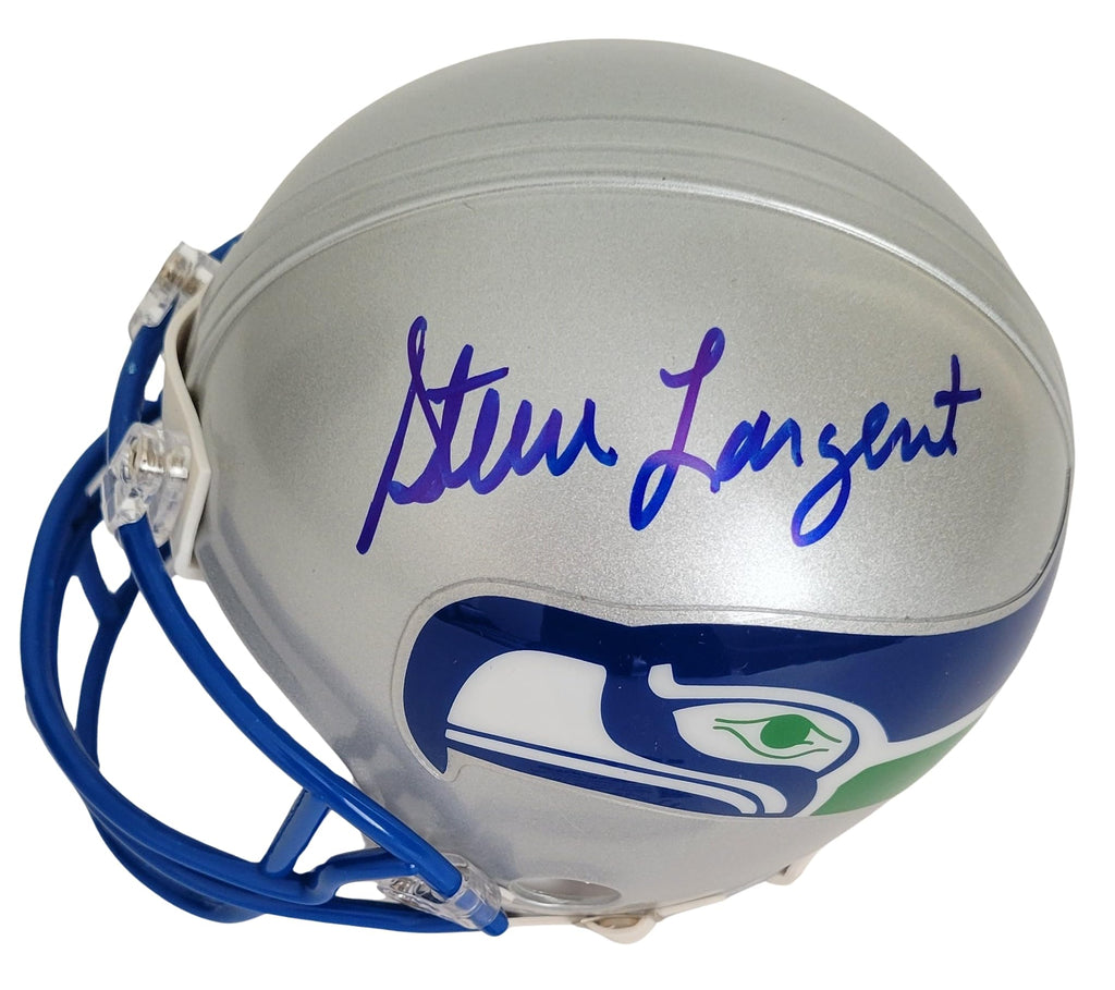 Steve Largent Signed Mini Football Helmet Proof Beckett COA Autographed Seattle Seahawks