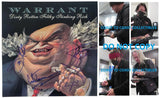 Warrant Signed Dirty Rotten Filthy Stinking Rich 12x12 Album photo COA Proof Autographed