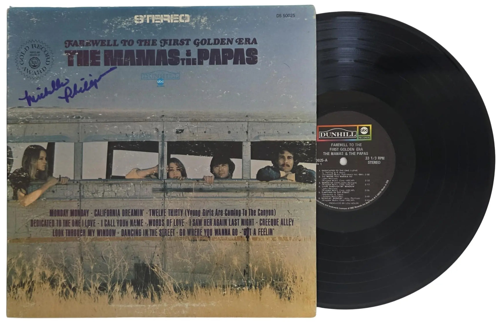 Michelle Phillips Signed Mamas And The Papas Farewell to the First Golden Era Album COA Proof Autographed Vinyl Record