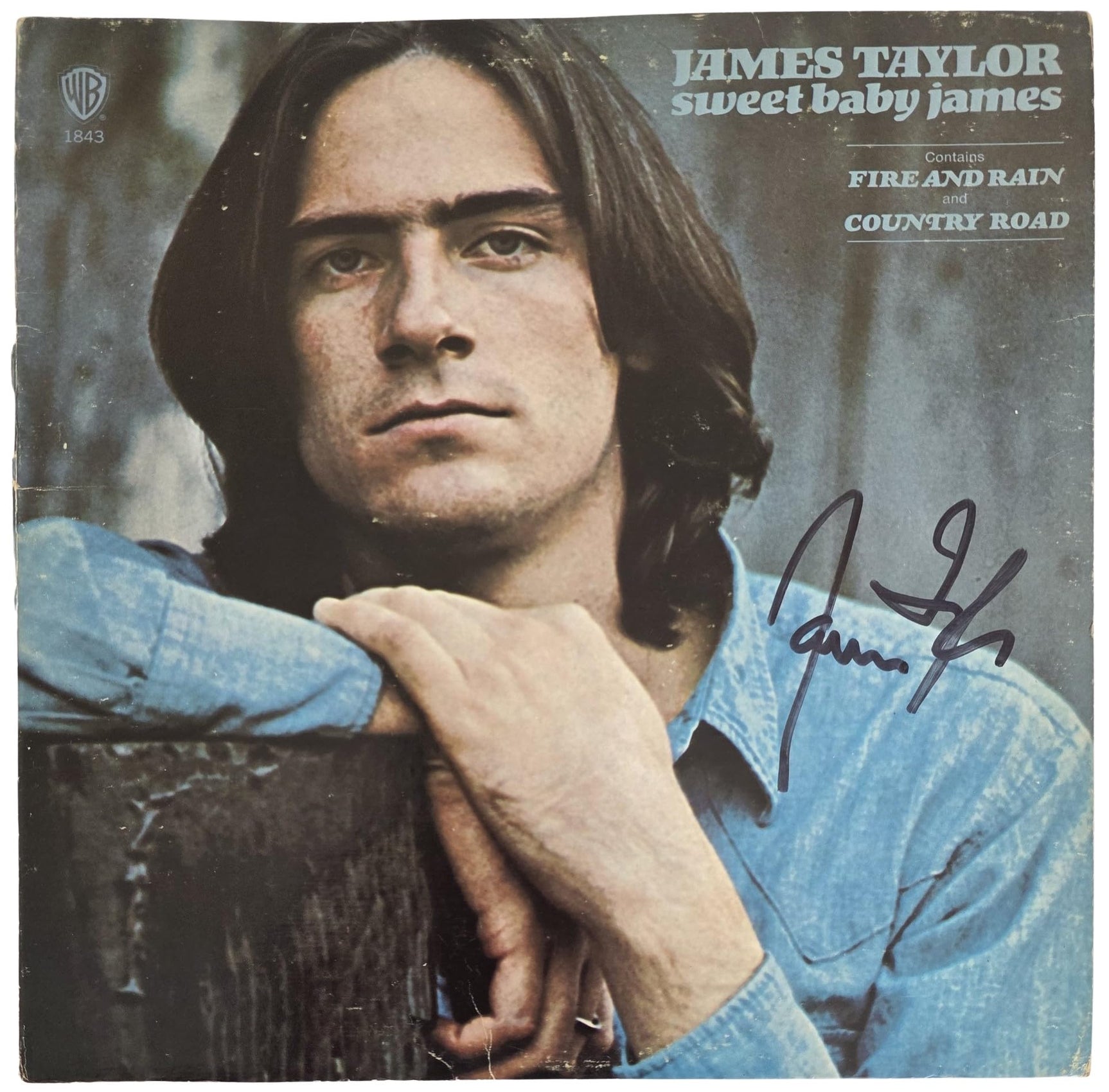 James Taylor Signed Sweet Baby James Album COA Exact Proof Autographed Vinyl Record