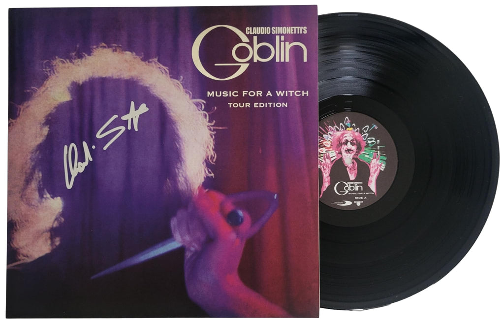 Claudio Simonetti Goblin Signed Music For A Witch Album Proof Autographed Vinyl Record