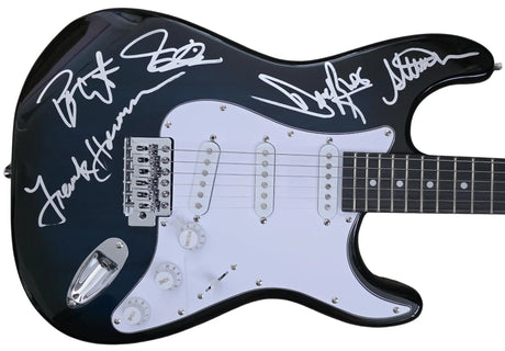 Tesla Band Signed Full Size Electric Guitar Proof COA Jeff Keith,Frank Hannon,Brian Wheat Autographed