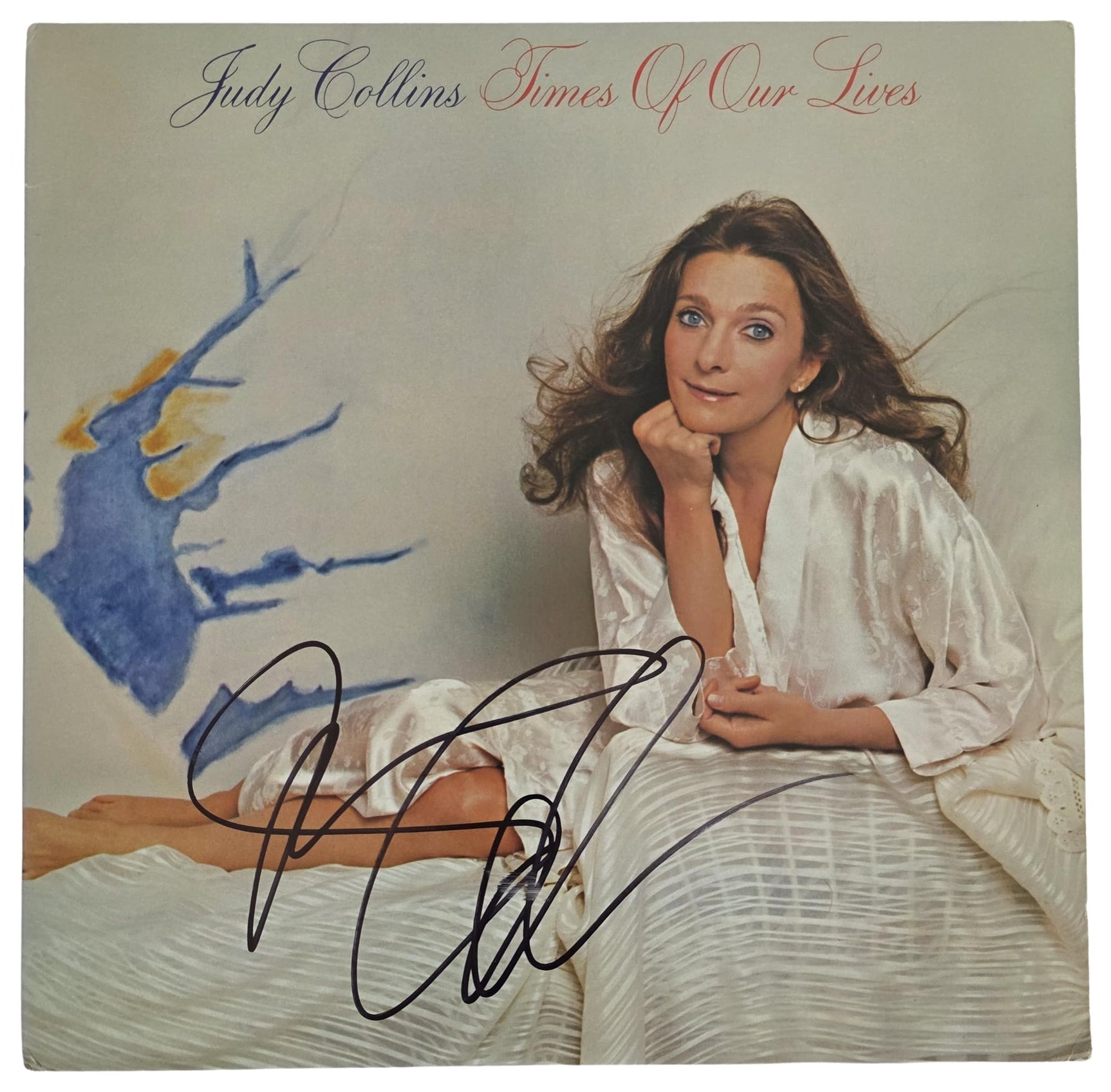 Judy Collins Signed Times of Our Lives Album COA Proof Autographed Vinyl Record