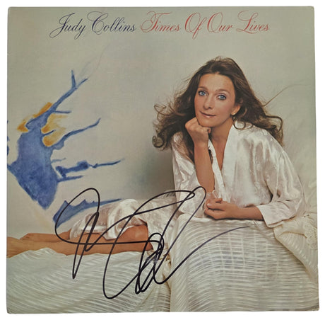 Judy Collins Signed Times of Our Lives Album COA Proof Autographed Vinyl Record