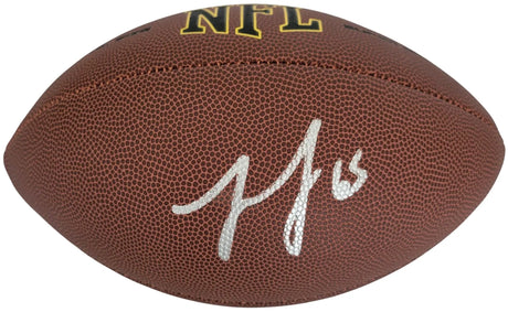 Lane Johnson Signed Football Proof COA Autographed Philadelphia Eagles Oklahoma