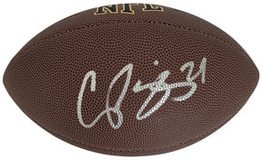 Champ Bailey Signed Football Proof COA Autographed Denver Broncos Washington Georgia Bulldogs