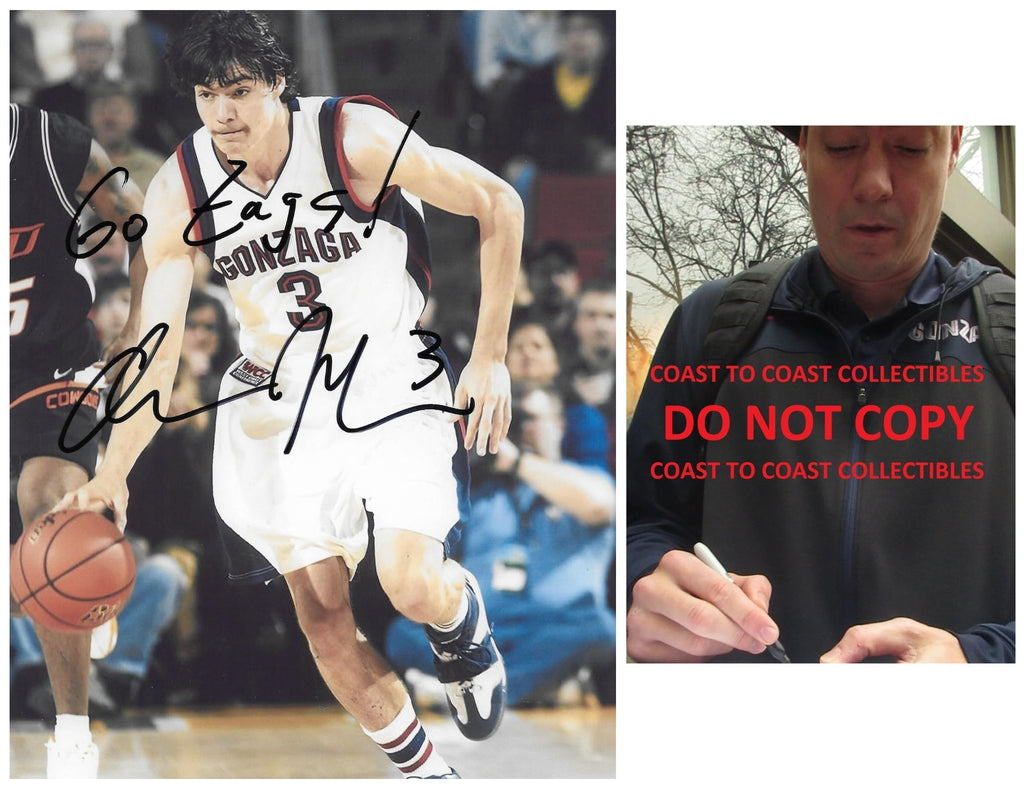 Adam Morrison Signed 8x10 Photo COA Proof Autograph Gonzaga Bulldogs basketball