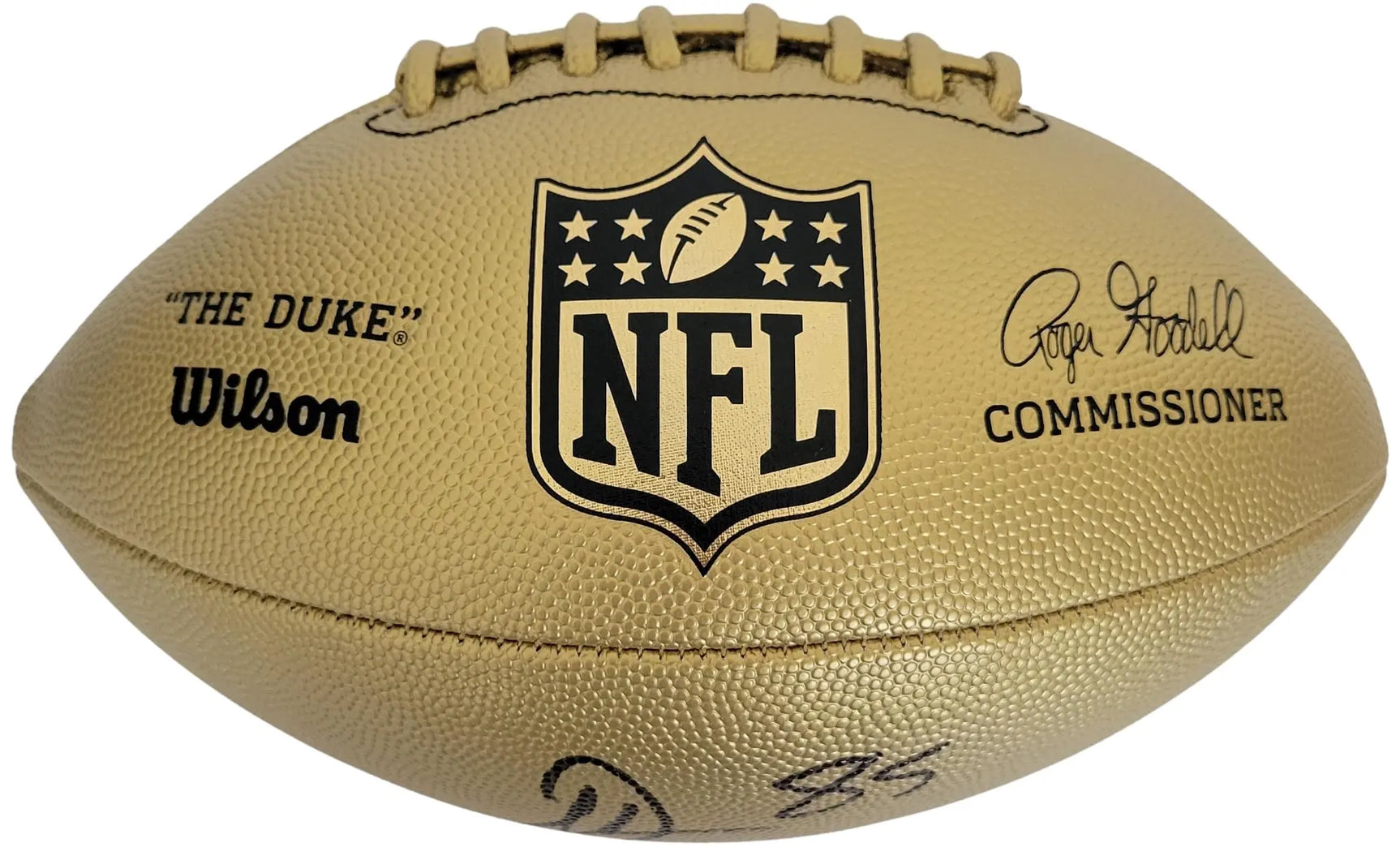 Antonio Gates Signed Gold Football Proof COA Autographed San Diego Chargers HOF