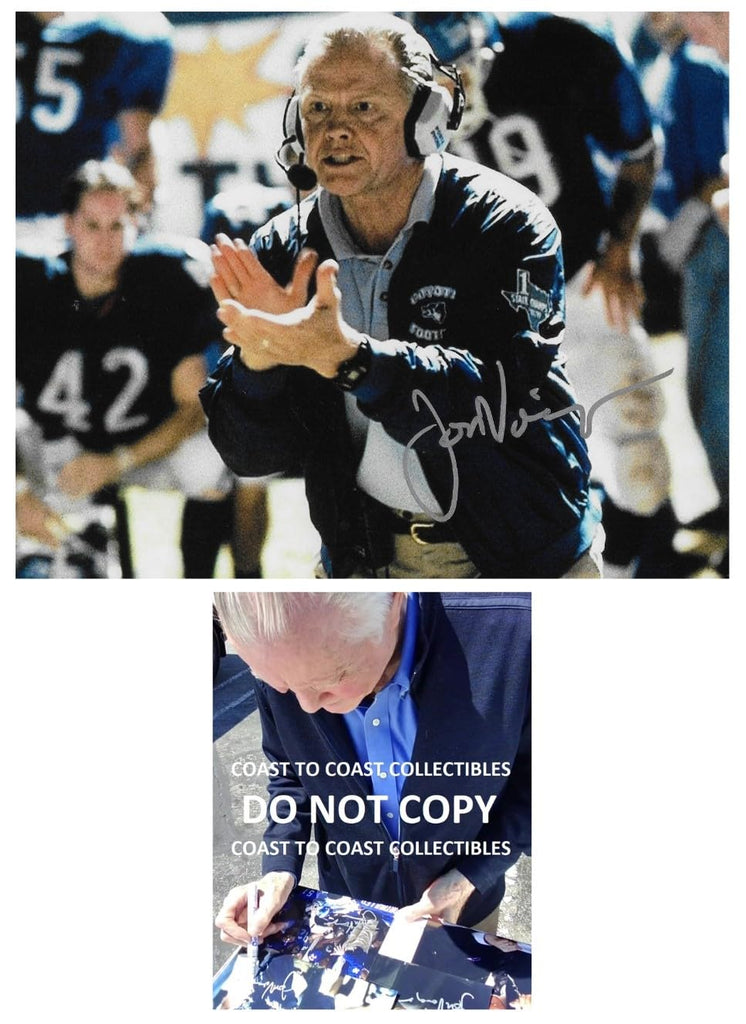 Jon Voight Varsity Blues Bud Kilmer Signed Coyotes 8x10 Photo COA Proof Autographed star