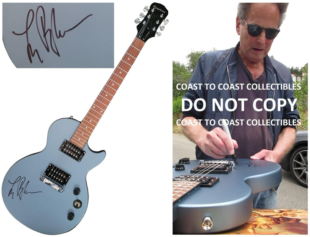 Lindsey Buckingham Signed Les Paul Guitar COA Proof Autographed Fleetwood Mac,