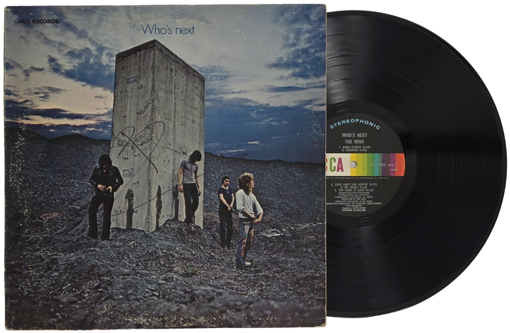 Pete Townshend Signed The Who Whos Next Album COA Proof Autographed Vinyl Record