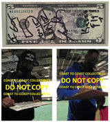 The LUNIZ Yuckmouth ?I GOT 5 ON IT? Signed 5 Dollar Bill COA Proof Autographed STAR