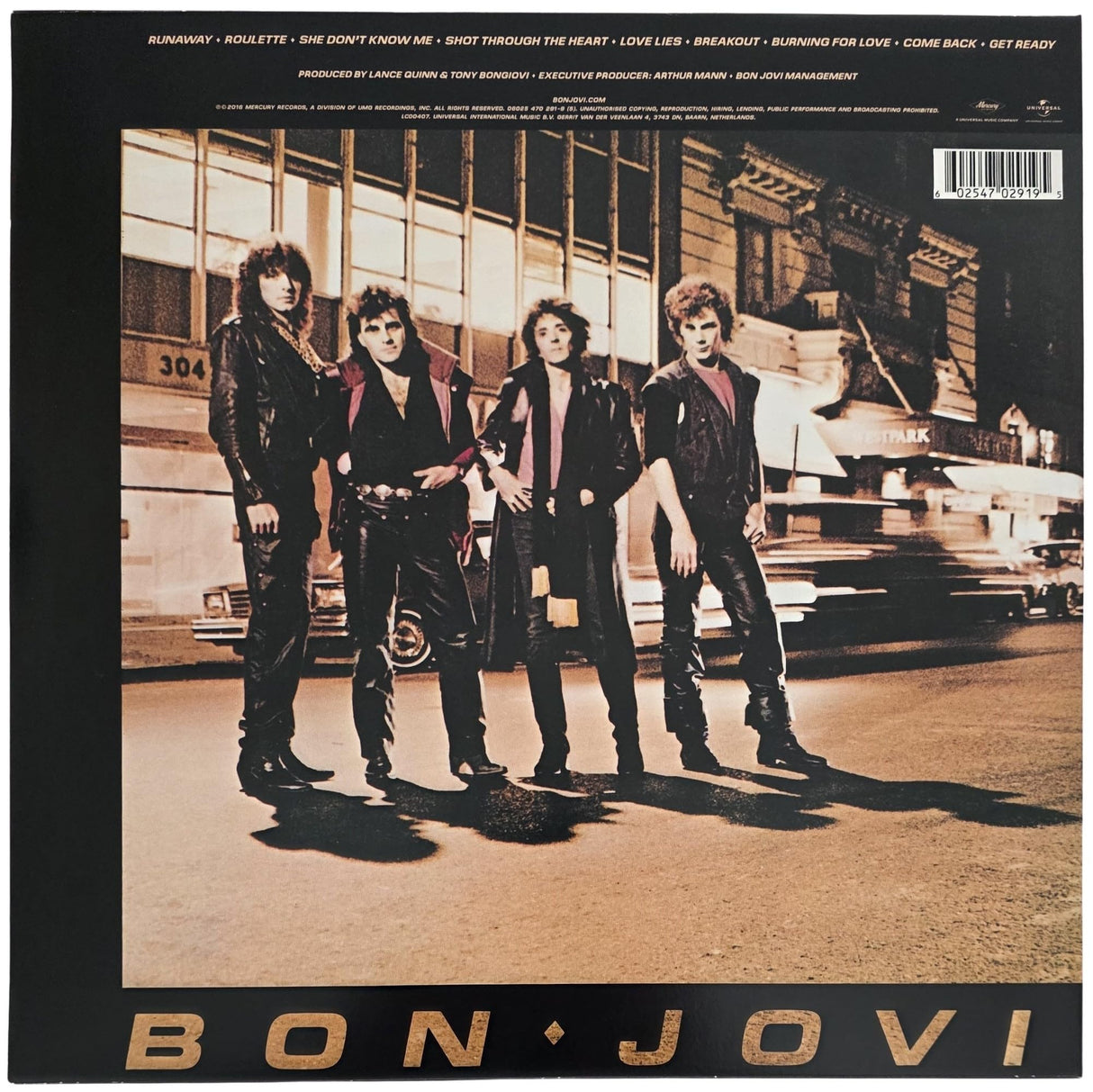 Jon Bon Jovi Signed Bon Jovi Album COA Exact Proof Autographed Vinyl Record