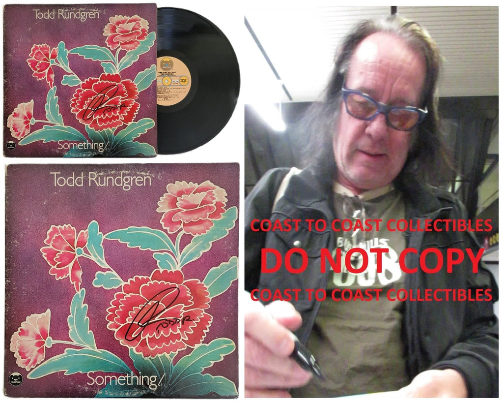 Todd Rundgren Signed Something Anything Album COA Proof Autographed Vinyl Record