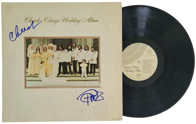 Cheech and Chong Signed Wedding Album Beckett COA Proof Autographed Vinyl Record