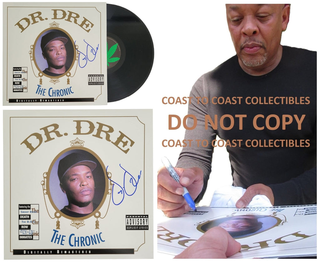 Dr Dre Signed The Chronic Album COA Autographed Vinyl Record Exact Proof Rare STAR