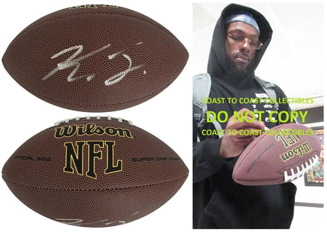 Kayvon Thibodeaux Signed Football Proof COA Autographed NY Giants Ducks