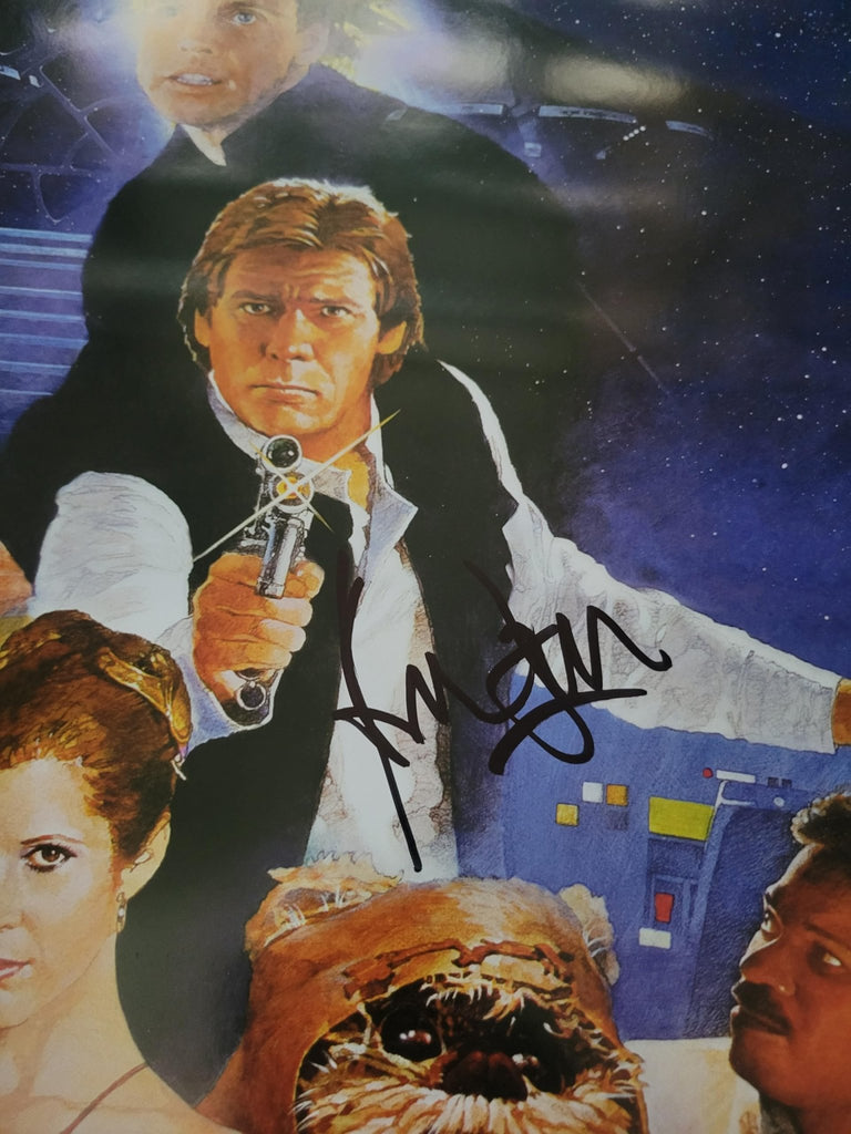 Harrison Ford Signed Star Wars Return of the Jedi 27x39 Poster Proof Autographed