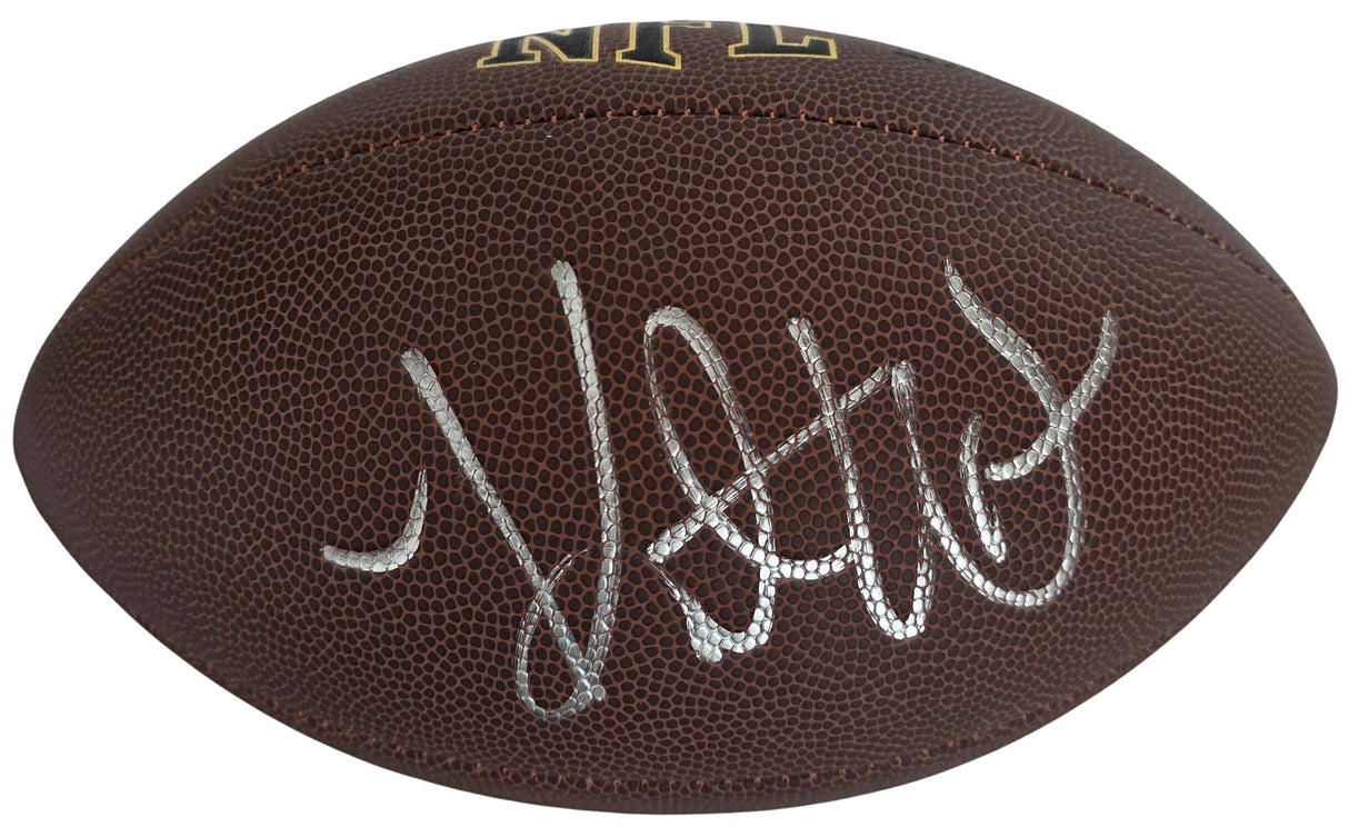 Kurt Warner Signed Football Proof COA Autographed Arizona Cardinals St Louis Rams