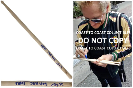 Matt Sorum Signed Drumstick COA Proof Guns N Roses Drummer G.N.R Velvet Revolver Autographed!