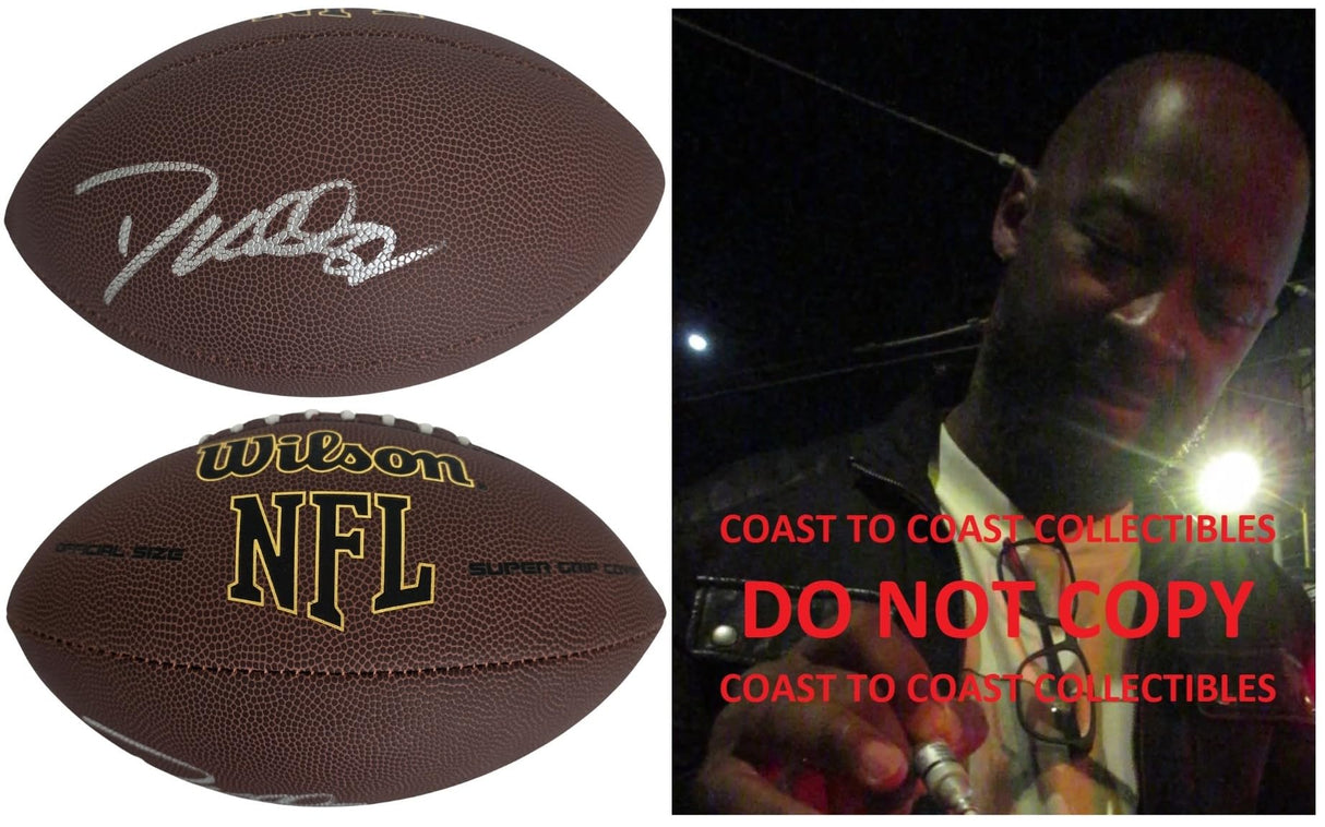Dante Hall Signed Football COA Proof Autographed Texas A&M Kansas City Chiefs