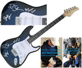 Blue Oyster Cult Signed Full Size Electric Guitar COA Proof Autographed Buck Dharma & Eric Bloom